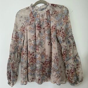 Vici Sheer Floral Blouse